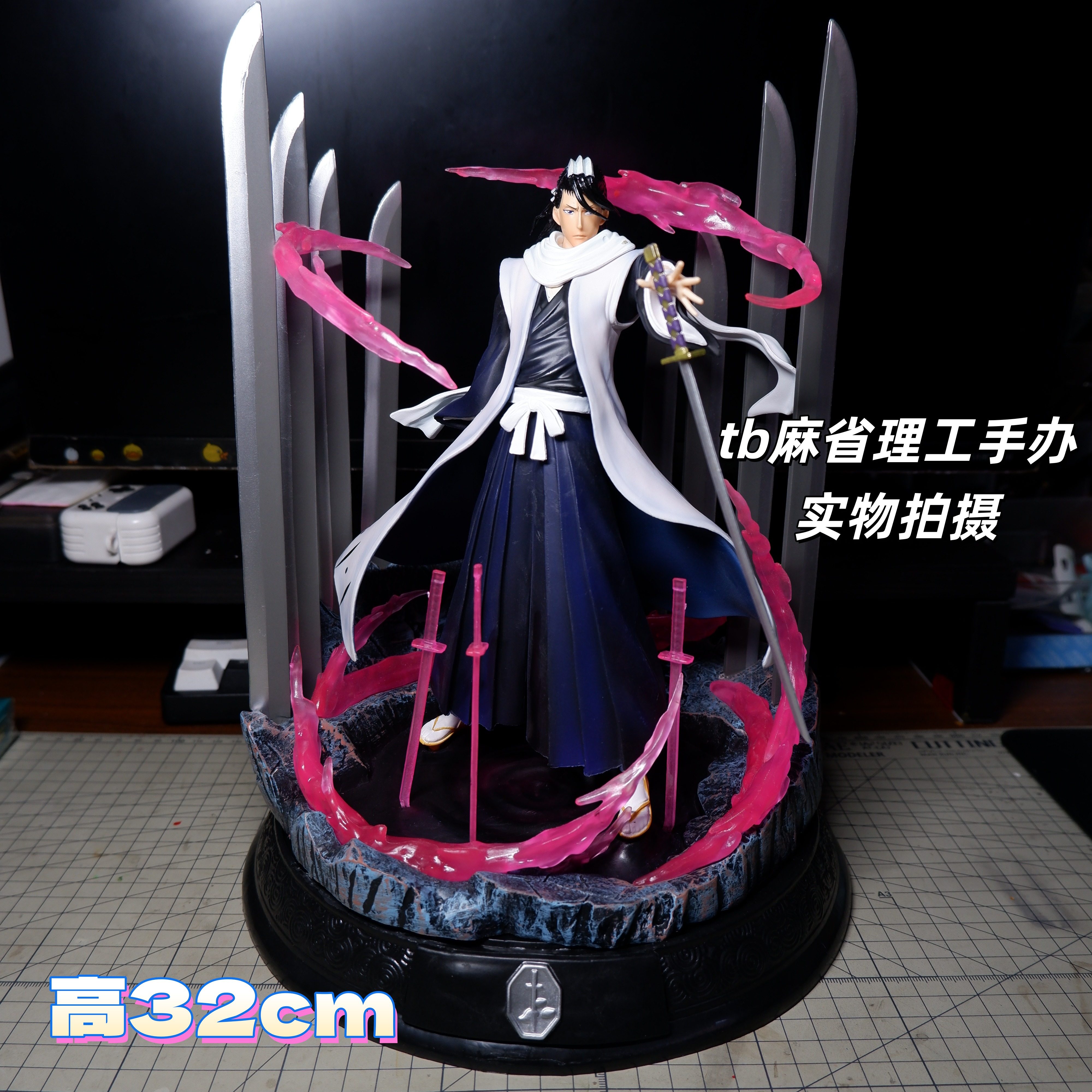 死神六番队队长朽木白哉场景造型雕像模型盒装手办礼品 礼物摆件