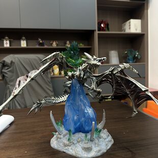 魔兽世界冰霜巨龙骨龙天灾GK巫妖王辛达苟萨手办模型雕像摆件礼物