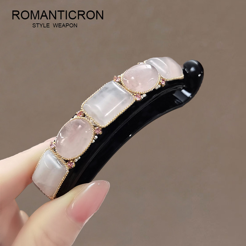 香蕉夹马尾发夹大号发量多高档横夹韩国后脑勺带齿防滑气质发卡