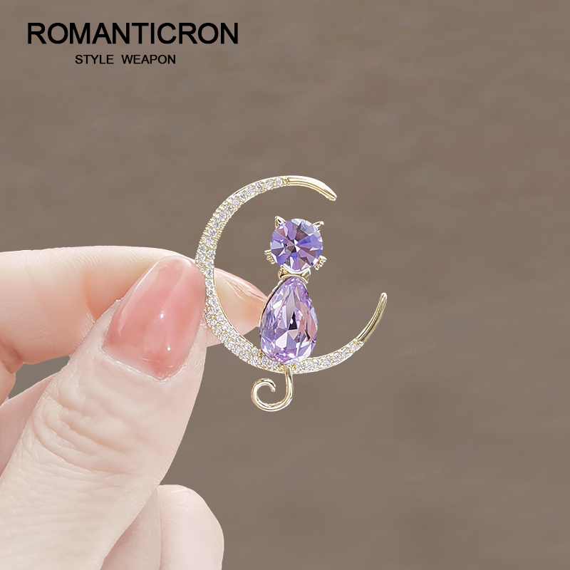 日韩水晶女高档精致胸针