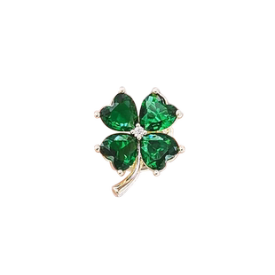 暗扣免缝神器防走光胸针隐形方便夏季衣服领口水晶四叶草精致配饰