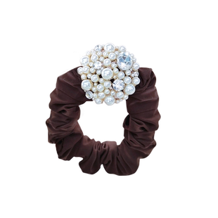 头绳女成人高弹力耐用马尾珍珠花朵发圈无痕东大门高端不勒发肠圈