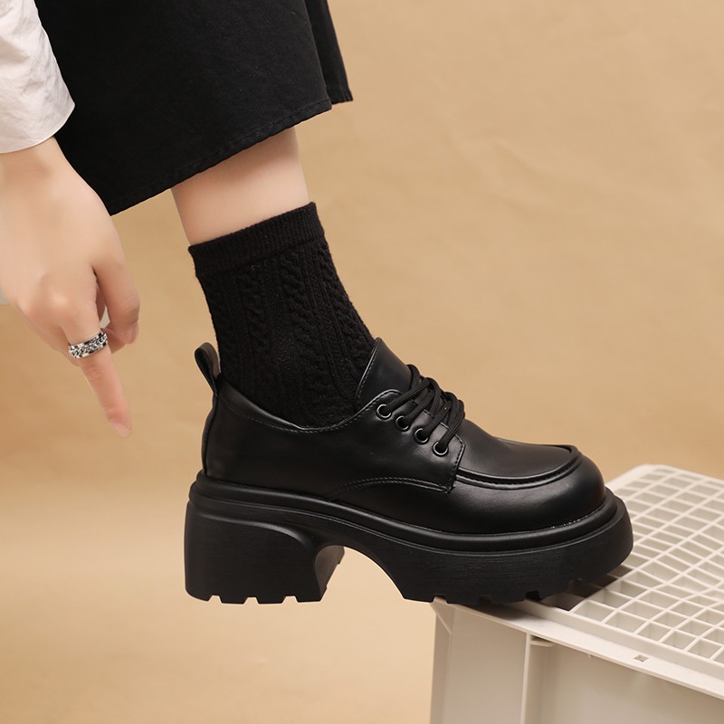 小皮鞋2025新款秋季女鞋厚底