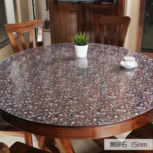 新品Anti-scaling table mat hyousehold round can be cut trans