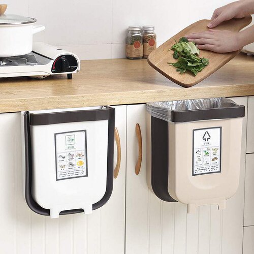 新品Larcge kitchen trash can foldable cabinet door y classif