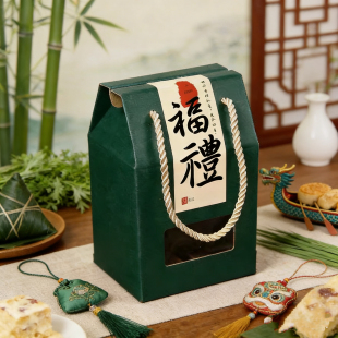 2026端午粽子包装盒中式糕点阿胶青团蜂蜜梨膏酱伴手礼礼品盒空盒