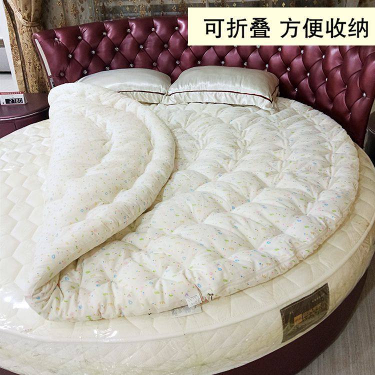 圆床纯棉花褥子被子新疆棉絮手工圆棉被双人圆床垫加厚圆形被褥厂,收纳整理,被子固定器,淘宝优惠券,粉丝福利购,淘宝优惠卷