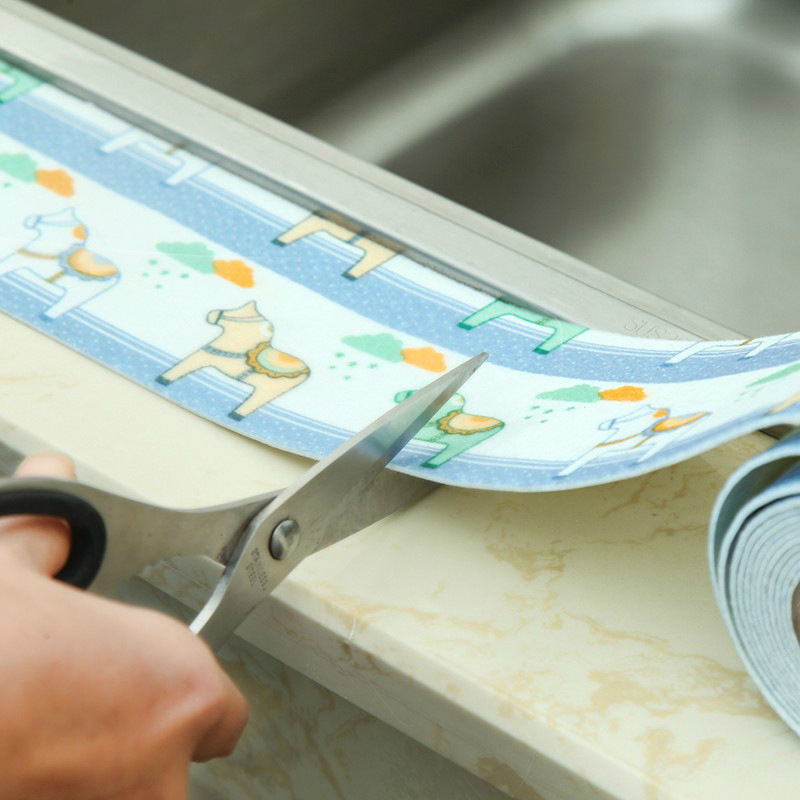 厨房防水防霉胶带厨卫水槽门窗缝隙贴卫生间自粘水槽防水贴纸胶条