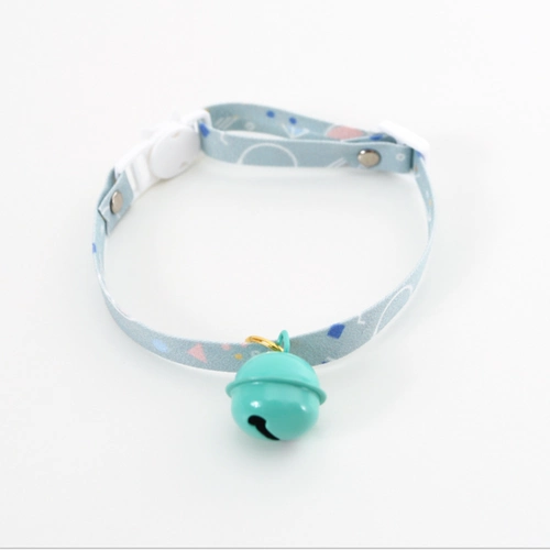 Милый регулируемый колокольчик, чокер, разноцветное рождественское ожерелье, домашний питомец, цветочный принт, кот