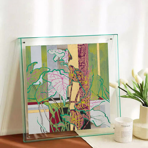 法式轻奢植物花卉亚克力客厅装饰画现代餐厅卧室艺术玄关挂画摆件