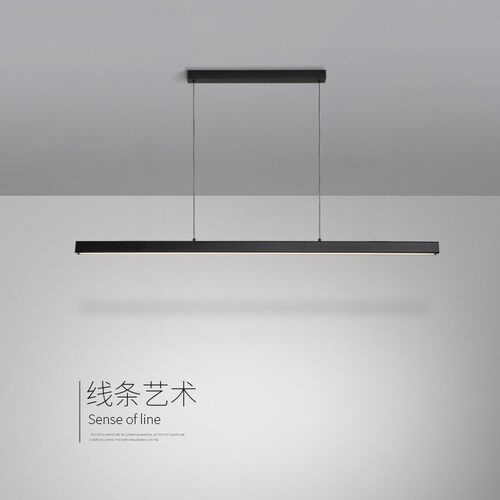 吊灯现代简约创意个性吧台2026新款灯具一字长条餐桌灯轻奢