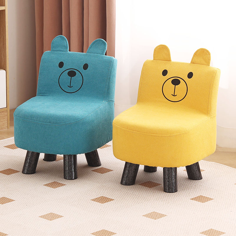 儿童家用小凳子靠背椅卡通小板凳可爱矮凳子网红动物凳儿童小木凳