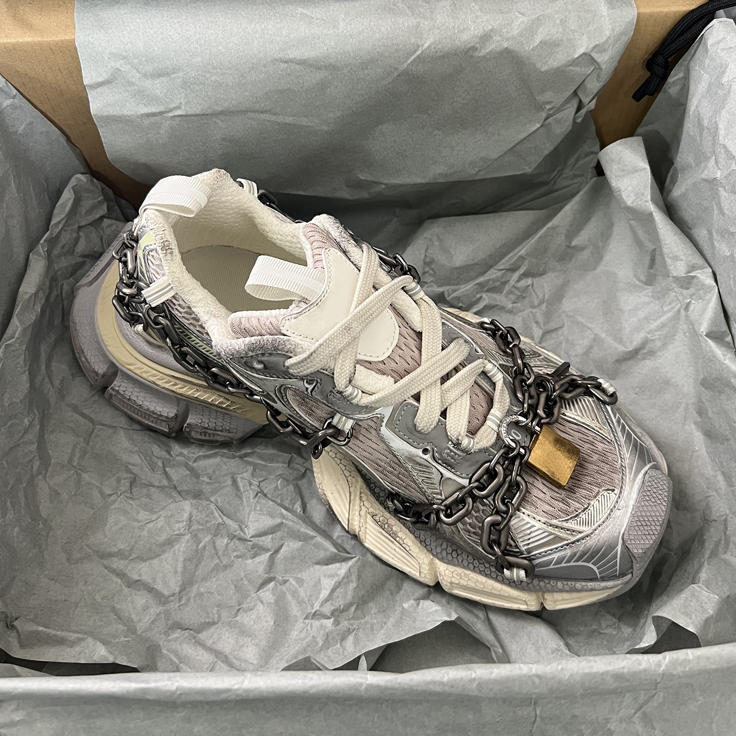 【高定工艺】怒推~细节品质双在线~锁链老爹鞋女厚底休闲潮鞋男,女鞋,老爹鞋,淘宝优惠券,粉丝福利购,淘宝优惠卷