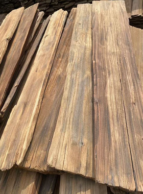 老铁杉木户外木瓦片餐饮门头门招牌风化老木板民宿外墙板装饰护墙