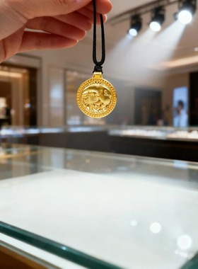 十二生肖猪项链吊坠男女款