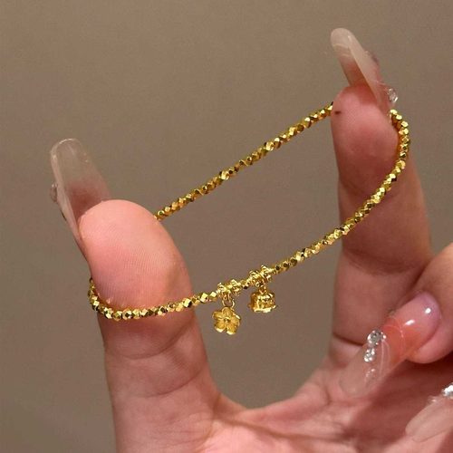 小花铃兰花手链女小众设计轻奢个性时尚手环手饰