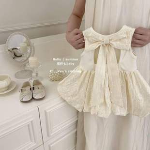 原创富家千金感裙子夏周岁礼服2026夏季新款女童连衣裙宝宝公主裙