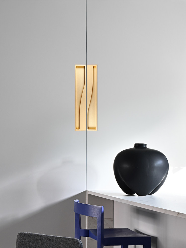 梅斯卡嵌入式开槽柜门把手隐藏门推拉门木门推拉门谷仓门隐形把手