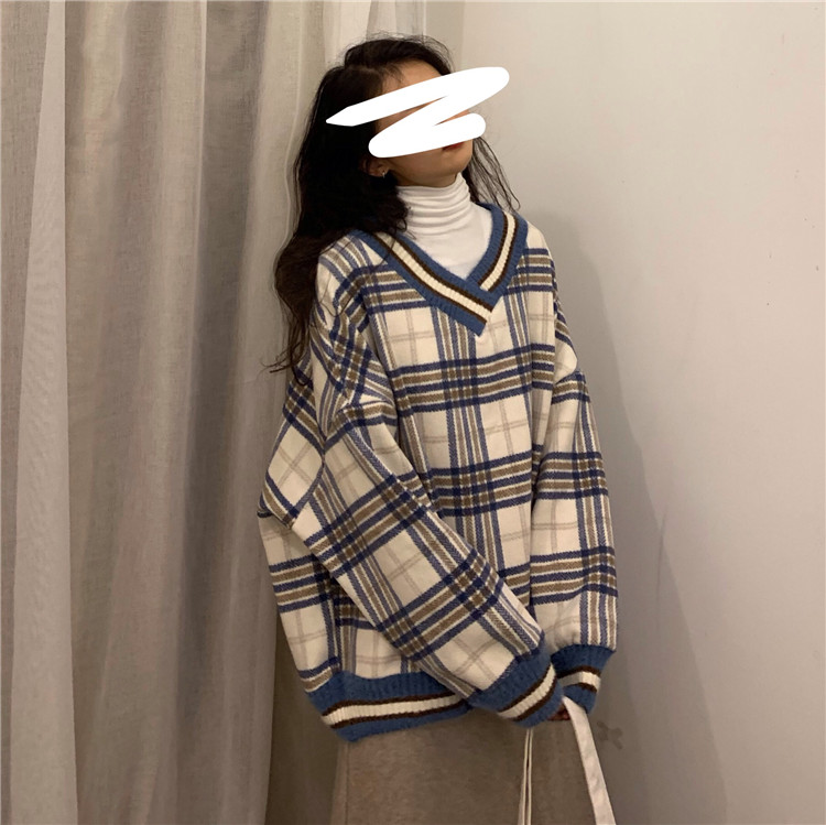 Autumn Winter Thick Women Knitted Ribbed Pullover Long Sleev
