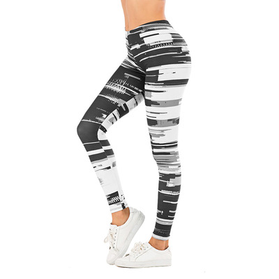 Brand Sexy Women Legging leaf Printing Fitness leggins Fashi