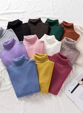 Lucyever Turtleneck Women Pullover Sweater Spring Jumper Kni
