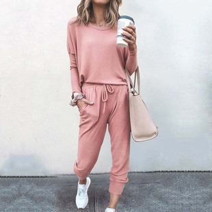 Set Women Sleepwear 2021 Wear Pajama Lounge Femal Autumn