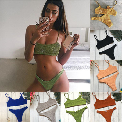 Bikinis 2021  Mujer Women Swimwear Women Push-up Padded Bra