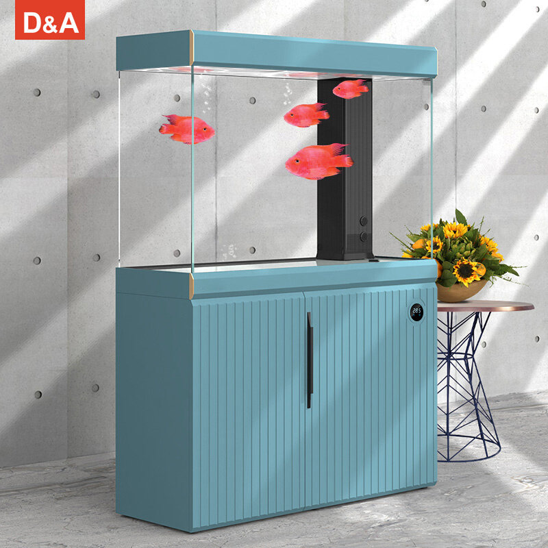 德克莫奈系列鱼缸 客R厅小型隔断 超白玻璃底过滤免换水生态水族