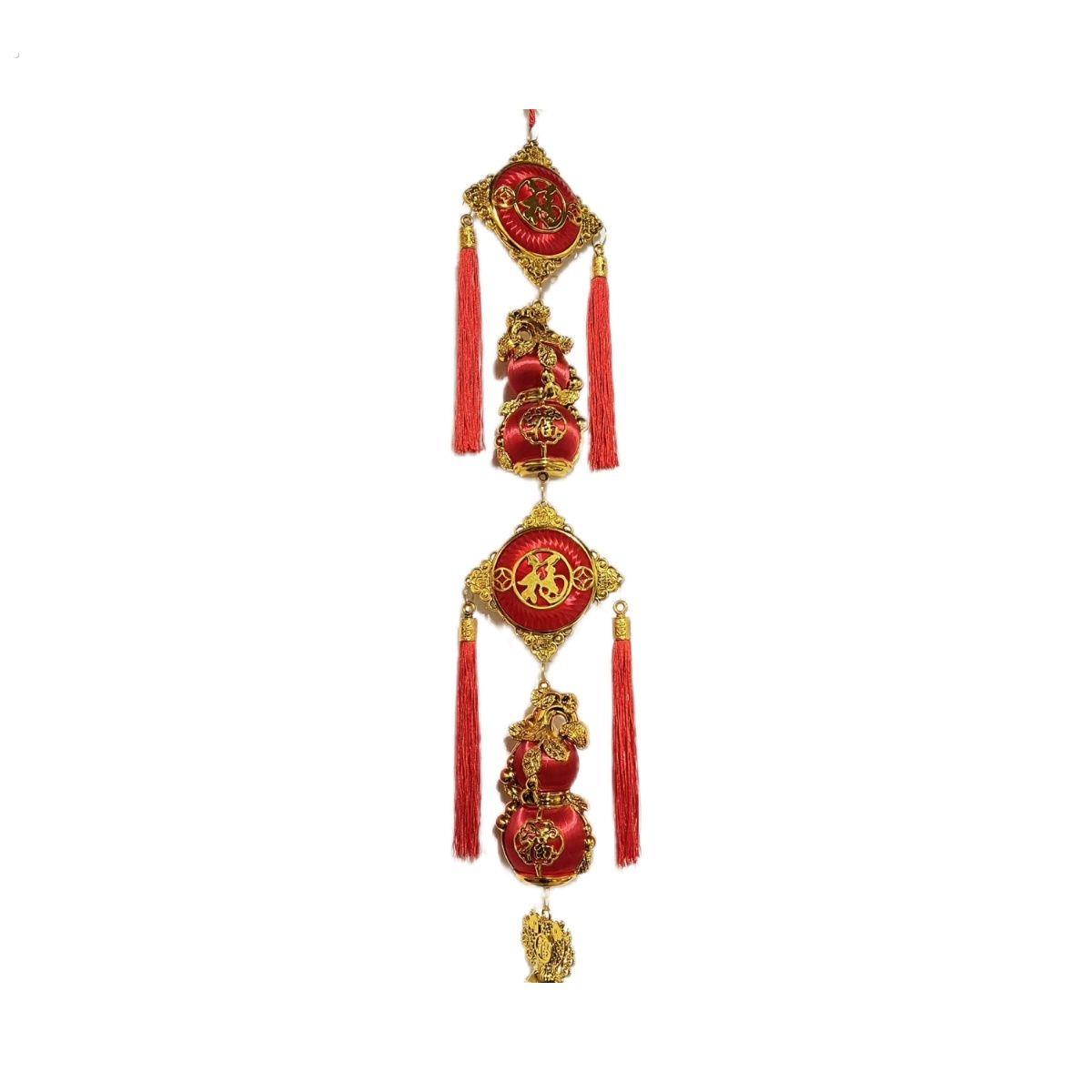 玄关连串挂件灯双福葫芦挂件客厅装饰新年挂式新年挂件吉祥家居