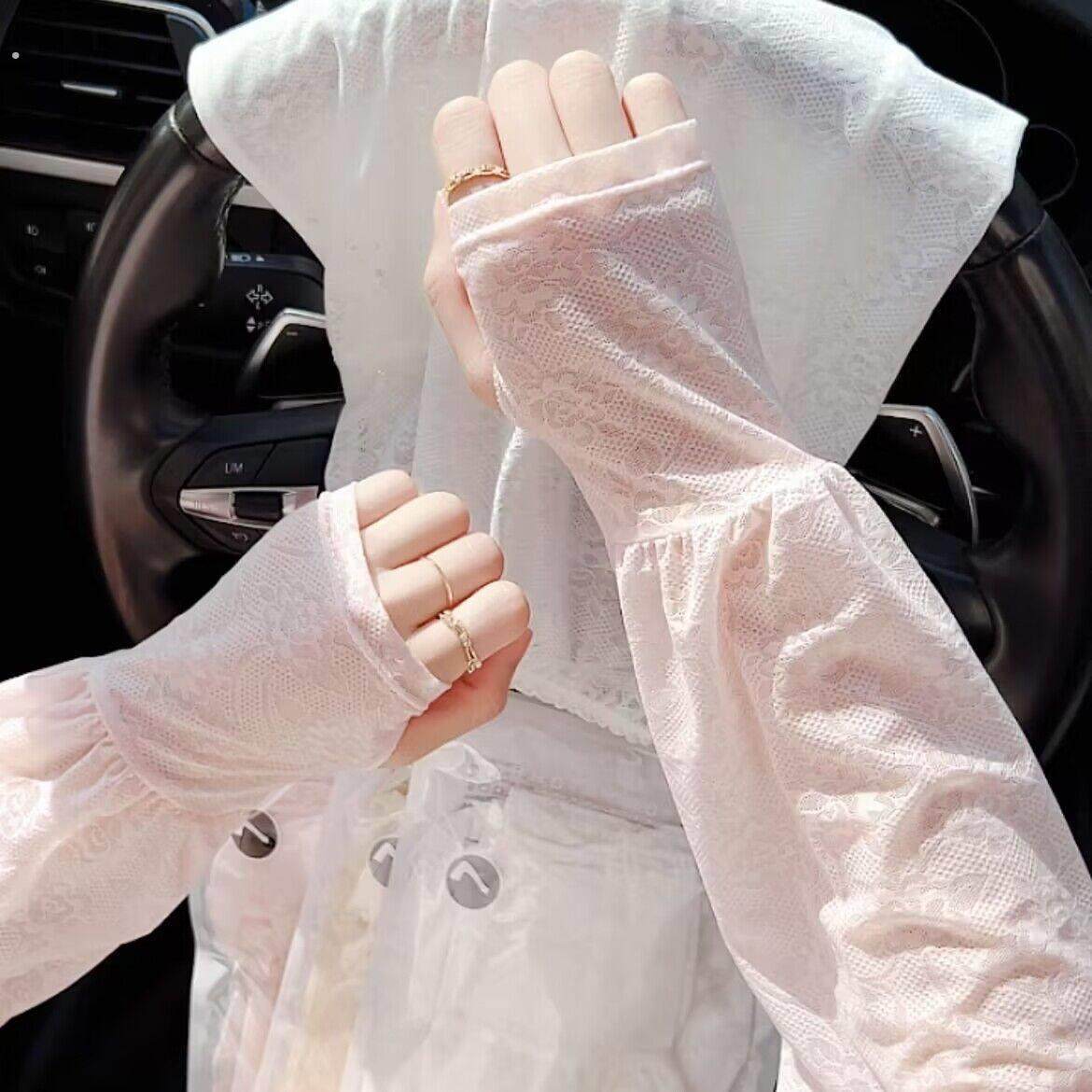 夏季蕾丝防晒袖套女宽松版简约薄款网纱护袖防紫外线遮阳护臂手套,服饰配件/皮带/帽子/围巾,防晒袖套,淘宝优惠券,粉丝福利购,淘宝优惠卷