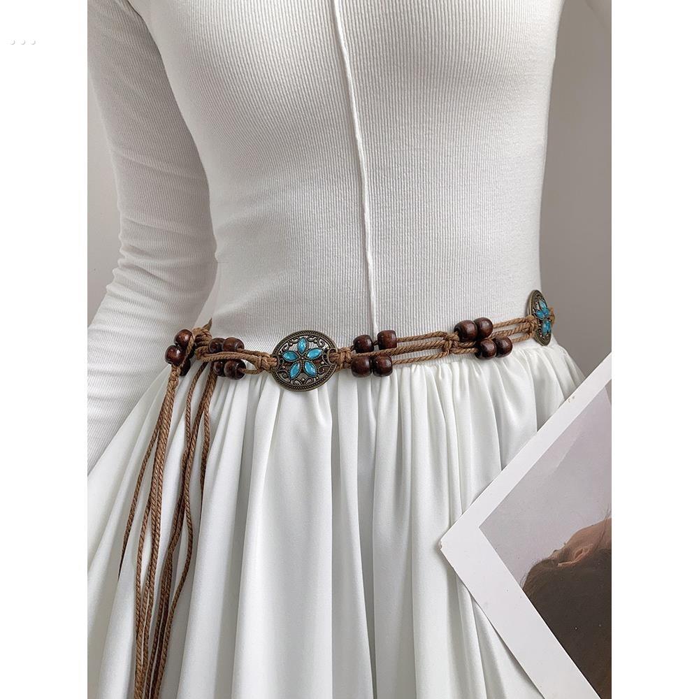 编织腰带女夏季新款复古民族风腰绳百搭小众高级感装饰配裙子皮带