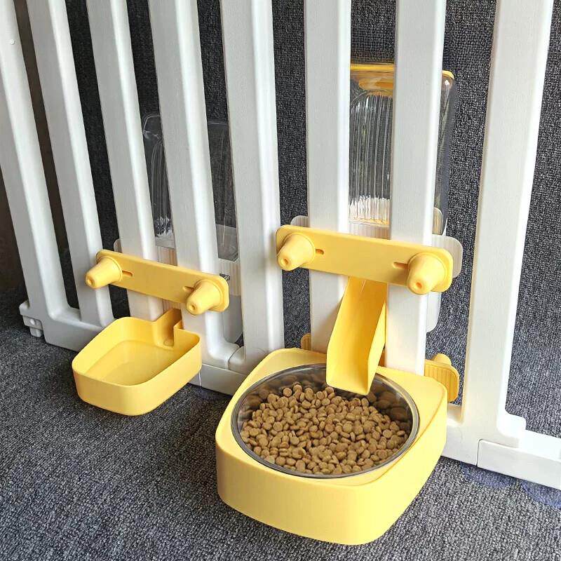狗狗挂式饮水机猫咪喝水碗自动喂食器粗细笼双用悬挂水壶宠物用品