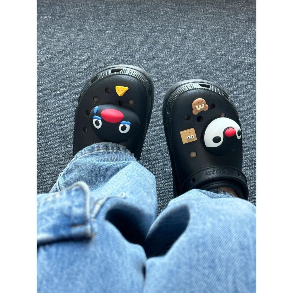 pingu企鹅洞洞鞋配饰鞋花cross装饰扣立体配件鞋扣