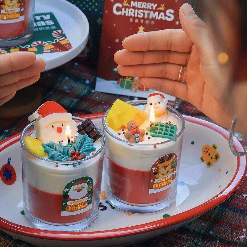 耶诞节蜡烛香薰摆件老人雪人姜饼人持久香氛氛围感礼物送闺蜜朋友