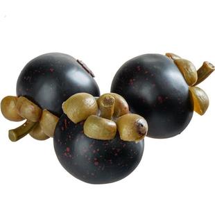 仿真水果模型加重山竹假李子露营写真拍照道具橱窗样板间装 饰摆件