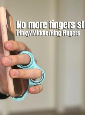 Mobile phone finger stand举手机不累手机支架掌上手指辅助支架