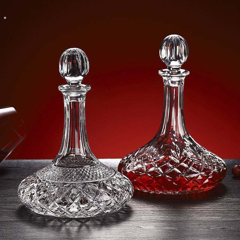 创意家用酒壶储酒瓶酒樽礼盒装玻璃红酒瓶醒酒器威士忌洋酒瓶带盖