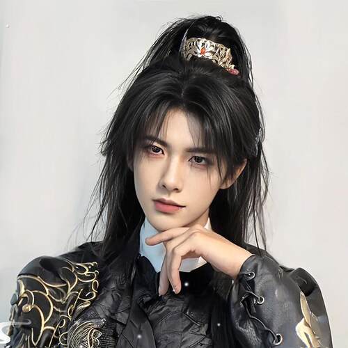 古风假发男中长发男生少年感高马尾全头套男士汉服仙侠古装假发套