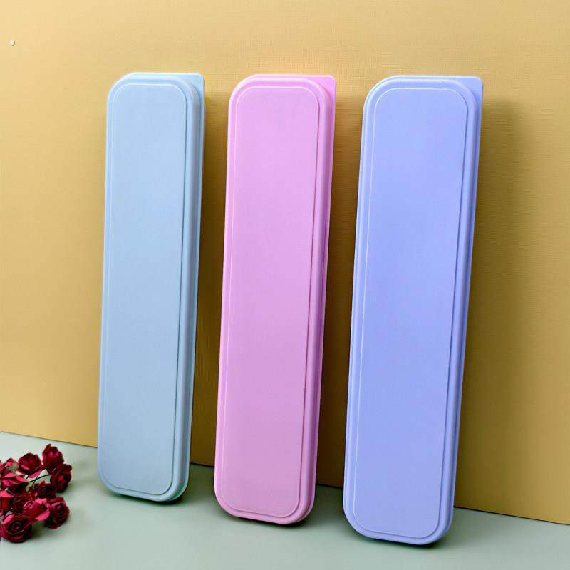 旅行餐具盒子学生空式便捷餐具盒子塑料盒子便捷外带可爱收纳盒