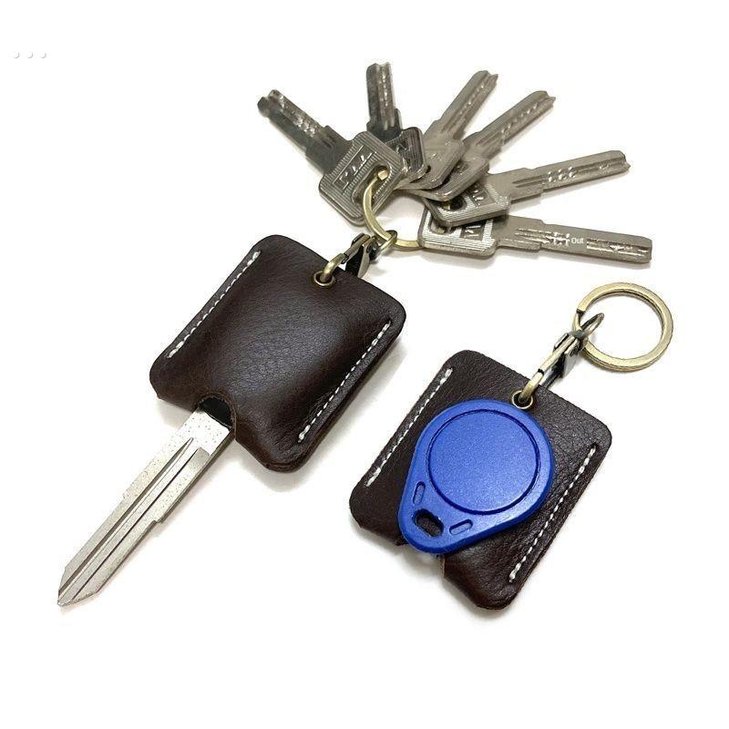 钥匙锁保护罩扣真皮手提袋家用万能防盗门电动汽车电梯门禁Ic微型