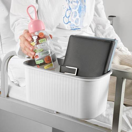 简约收纳盒置物架宿舍床头床边篮子挂篮寝室床上好物上铺下铺神器