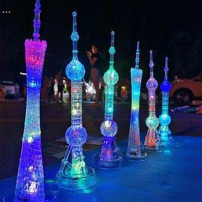 大号广州塔模型发光纪念品小蛮腰上海东方明珠塔雷峰塔小礼物礼品