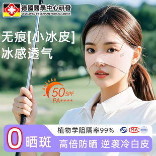 冰丝防晒口罩运动高尔夫遮阳防紫外线面罩女士凉感透气护颧骨脸罩