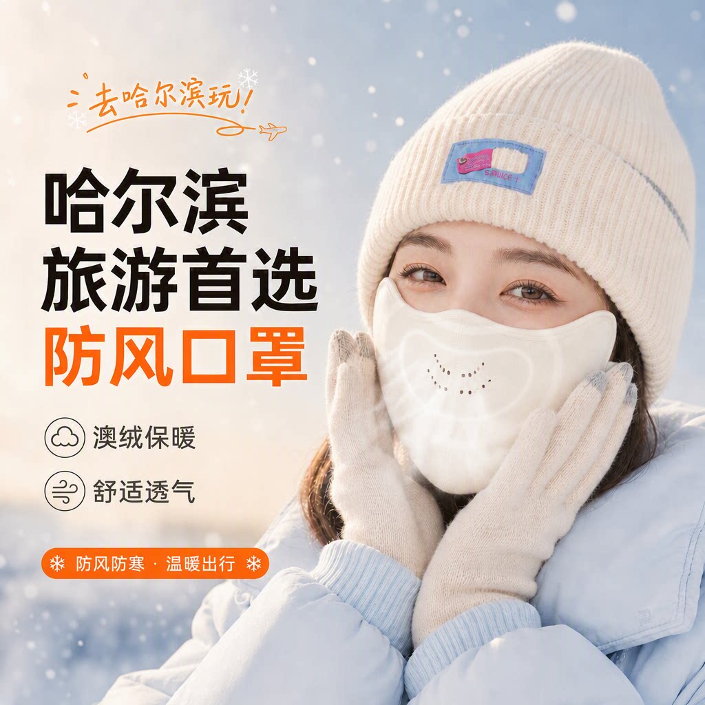 【东北首选】-40℃保暖防风口罩