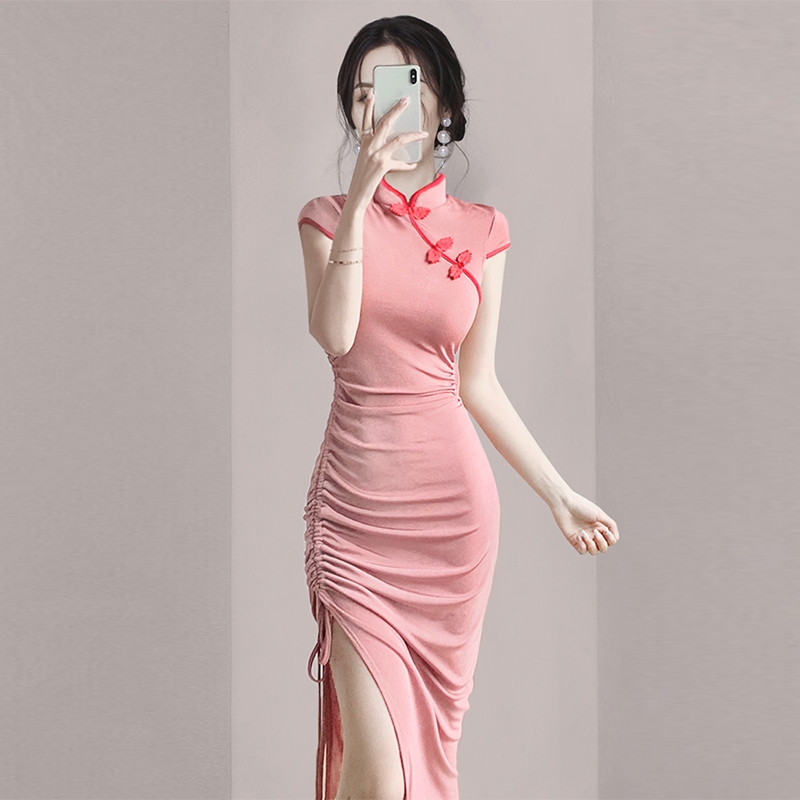 女神范时尚收腰气质高端连衣裙女