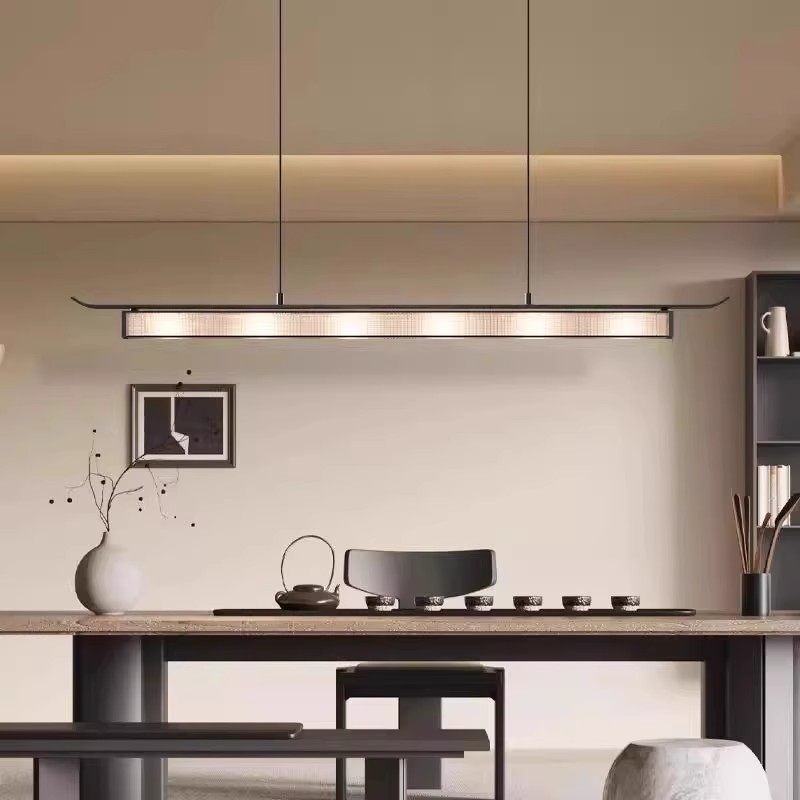 宋代美学国风餐厅吊灯古典韵味别墅一字茶室书房设计师吧台长条灯,家装灯饰光源,餐厅吊灯,淘宝优惠券,粉丝福利购,淘宝优惠卷