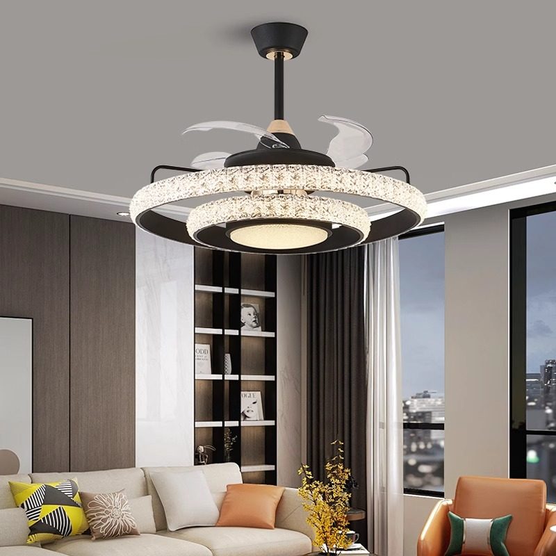 2025新款客厅灯吊扇灯简约现代全光谱护眼卧室灯意式轻奢大厅灯具,家装灯饰光源,风扇灯,淘宝优惠券,粉丝福利购,淘宝优惠卷