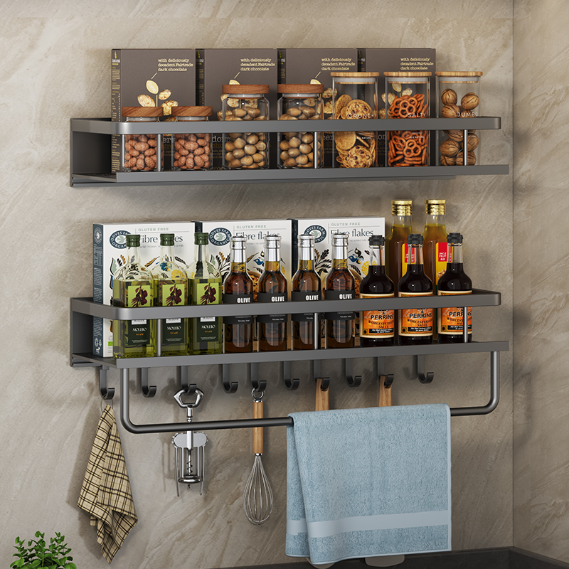 免打钉挂壁式厨房浴架