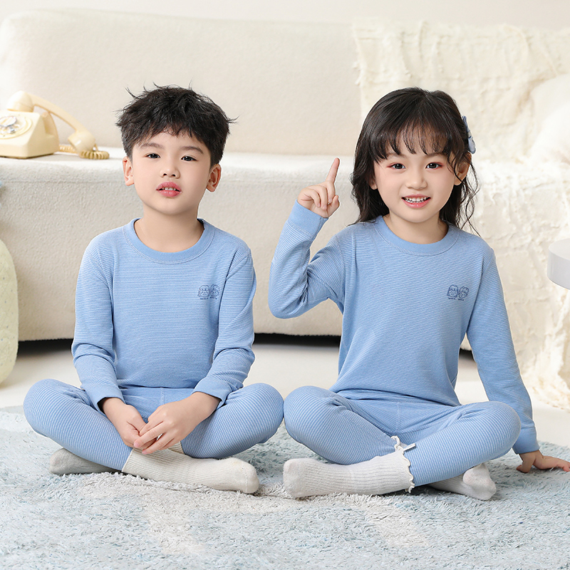 儿童德绒保暖内衣男童女童冬秋衣裤宝宝保暖衣中大童秋衣秋裤套装