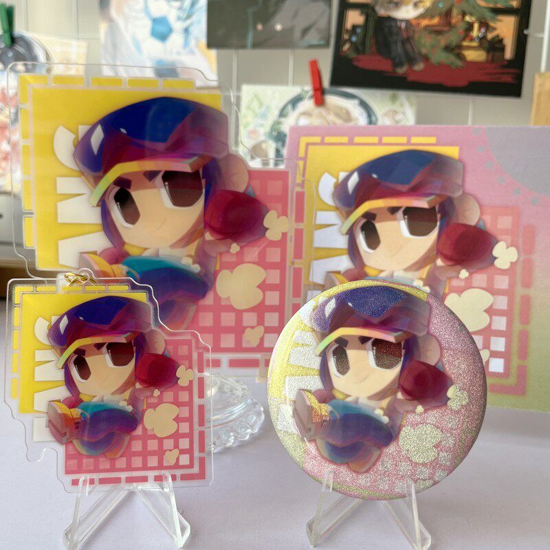 【幕醒森林】荒野乱斗周边莫提斯阿方珍妮特杰西吧唧钥匙扣明信片